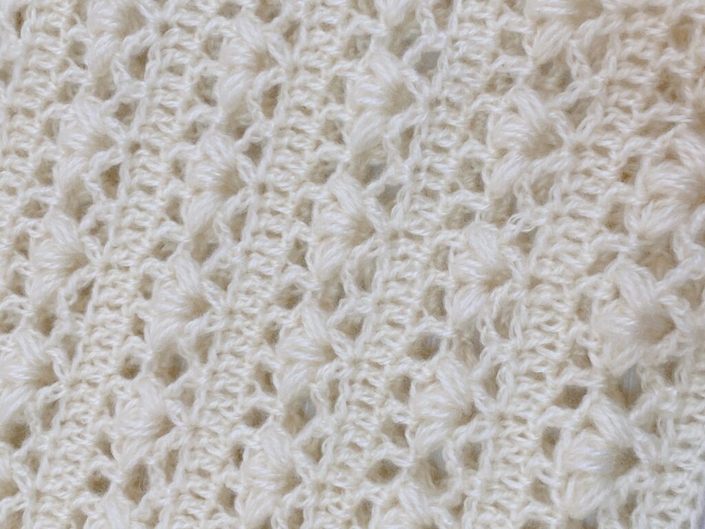 可愛い玉編み模様のカウル