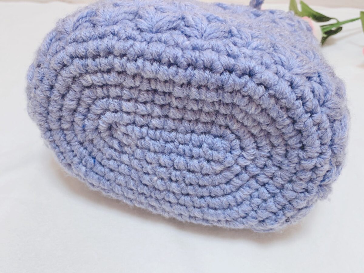 リフ編みの巾着バッグ 2022年 春カラー